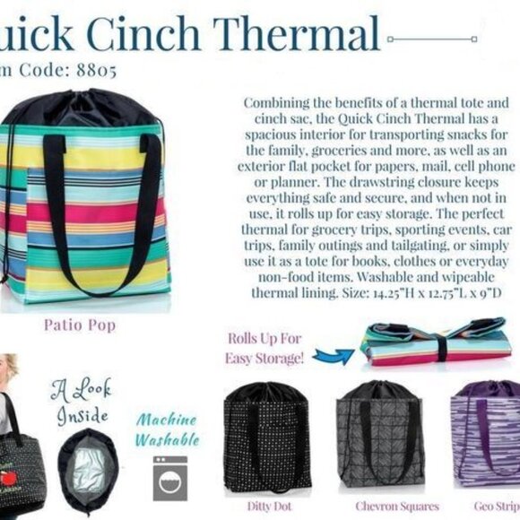Thirty-One Quick Cinch Thermal Bag - Picture 6 of 6